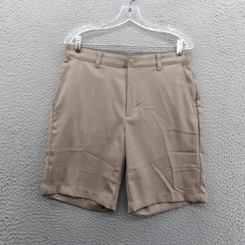 Ben Hogan Flat Front Performance Shorts‎ Size 32x8 Brown Mens Lightweight NEW